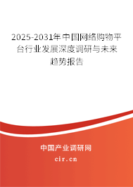 2025-2031年中國網(wǎng)絡(luò)購物平臺(tái)行業(yè)發(fā)展深度調(diào)研與未來趨勢報(bào)告