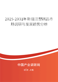 2025-2031年新疆注塑制品市場調(diào)研與發(fā)展趨勢分析