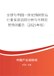全球與中國一體化預(yù)制泵站行業(yè)發(fā)展調(diào)研分析與市場前景預(yù)測報(bào)告（2025年版）