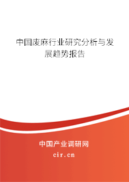 中國(guó)廢麻行業(yè)研究分析與發(fā)展趨勢(shì)報(bào)告