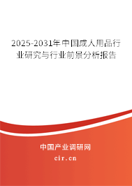 2025-2031年中國(guó)成人用品行業(yè)研究與行業(yè)前景分析報(bào)告
