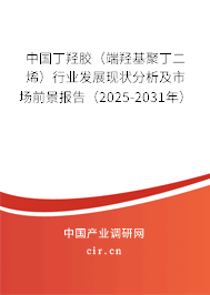 中國丁羥膠（端羥基聚丁二烯）行業(yè)發(fā)展現狀分析及市場前景報告（2025-2031年）