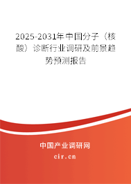 2025-2031年中國分子（核酸）診斷行業(yè)調(diào)研及前景趨勢預(yù)測報告
