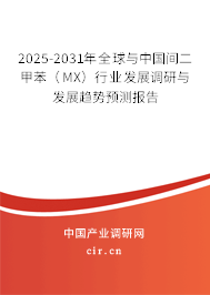 2025-2031年全球與中國間二甲苯（MX）行業(yè)發(fā)展調(diào)研與發(fā)展趨勢預測報告