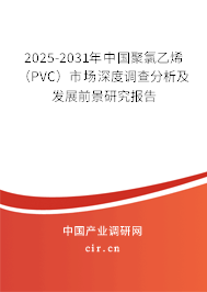 2025-2031年中國聚氯乙烯（PVC）市場深度調(diào)查分析及發(fā)展前景研究報告