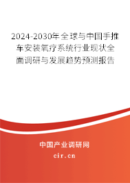 2024-2030年全球與中國手推車安裝氧療系統(tǒng)行業(yè)現(xiàn)狀全面調(diào)研與發(fā)展趨勢預測報告