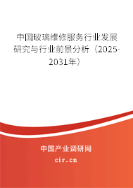 中國玻璃維修服務行業(yè)發(fā)展研究與行業(yè)前景分析（2025-2031年）
