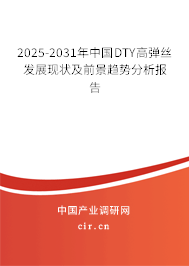 2025-2031年中國DTY高彈絲發(fā)展現(xiàn)狀及前景趨勢分析報告