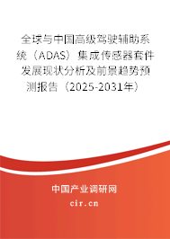 全球與中國高級駕駛輔助系統(tǒng)（ADAS）集成傳感器套件發(fā)展現(xiàn)狀分析及前景趨勢預測報告（2025-2031年）