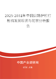 2025-2031年中國(guó)公路護(hù)欄打樁機(jī)發(fā)展現(xiàn)狀與前景分析報(bào)告