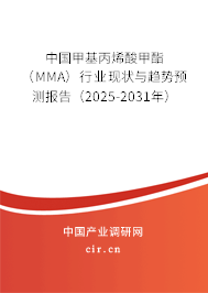 中國(guó)甲基丙烯酸甲酯（MMA）行業(yè)現(xiàn)狀與趨勢(shì)預(yù)測(cè)報(bào)告（2025-2031年）