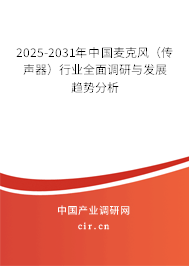 2025-2031年中國麥克風(fēng)（傳聲器）行業(yè)全面調(diào)研與發(fā)展趨勢分析