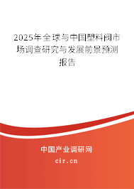 2025年全球與中國塑料閥市場調(diào)查研究與發(fā)展前景預(yù)測報(bào)告