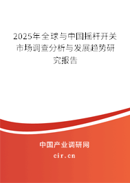 2025年全球與中國(guó)搖桿開(kāi)關(guān)市場(chǎng)調(diào)查分析與發(fā)展趨勢(shì)研究報(bào)告