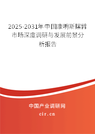 2025-2031年中國康明斯擺臂市場深度調(diào)研與發(fā)展前景分析報告 2025-2031年中國康明斯擺臂市場深度調(diào)研與發(fā)展前景分析報告