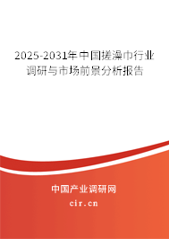 2025-2031年中國(guó)搓澡巾行業(yè)調(diào)研與市場(chǎng)前景分析報(bào)告
