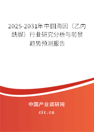 2025-2031年中國(guó)海因（乙內(nèi)酰脲）行業(yè)研究分析與前景趨勢(shì)預(yù)測(cè)報(bào)告