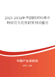 2025-2031年中國核燃料棒市場研究與前景趨勢預(yù)測報(bào)告 2025-2031年中國核燃料棒市場研究與前景趨勢預(yù)測報(bào)告