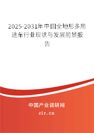 2025-2031年中國(guó)全地形多用途車行業(yè)現(xiàn)狀與發(fā)展前景報(bào)告