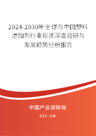 2024-2030年全球與中國塑料添加劑行業(yè)現(xiàn)狀深度調(diào)研與發(fā)展趨勢分析報告