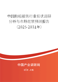 中國拖船服務(wù)行業(yè)現(xiàn)狀調(diào)研分析與市場前景預(yù)測報告（2025-2031年）