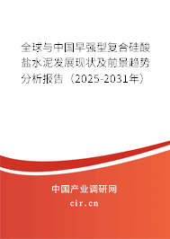 全球與中國早強(qiáng)型復(fù)合硅酸鹽水泥發(fā)展現(xiàn)狀及前景趨勢分析報(bào)告（2025-2031年）