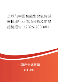 全球與中國(guó)智能型臭氧傳感器模組行業(yè)市場(chǎng)分析及前景趨勢(shì)報(bào)告（2025-2030年）