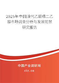 2025年中國溴代乙醛縮二乙醇市場調(diào)查分析與發(fā)展前景研究報告