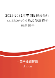 2025-2031年中國B超設(shè)備行業(yè)現(xiàn)狀研究分析及發(fā)展趨勢預測報告