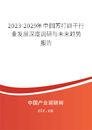 2023-2029年中國蘇打餅干行業(yè)發(fā)展深度調(diào)研與未來趨勢(shì)報(bào)告