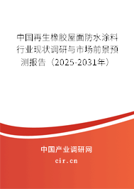 中國再生橡膠屋面防水涂料行業(yè)現(xiàn)狀調(diào)研與市場前景預(yù)測報(bào)告（2025-2031年）