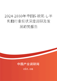 2024-2030年中國6-脫氧-L-半乳糖行業(yè)現(xiàn)狀深度調(diào)研及發(fā)展趨勢報(bào)告