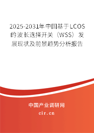 2025-2031年中國(guó)基于LCOS的波長(zhǎng)選擇開關(guān)（WSS）發(fā)展現(xiàn)狀及前景趨勢(shì)分析報(bào)告