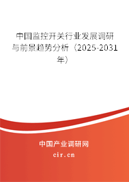 中國監(jiān)控開關(guān)行業(yè)發(fā)展調(diào)研與前景趨勢分析（2025-2031年）
