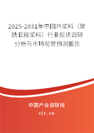 2025-2031年中國(guó)PI漿料（聚酰亞胺漿料）行業(yè)現(xiàn)狀調(diào)研分析與市場(chǎng)前景預(yù)測(cè)報(bào)告