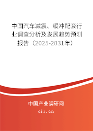 中國汽車減震、緩沖配套行業(yè)調(diào)查分析及發(fā)展趨勢預(yù)測報告（2025-2031年）