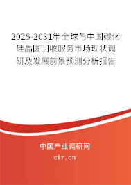 2025-2031年全球與中國碳化硅晶圓回收服務市場現(xiàn)狀調(diào)研及發(fā)展前景預測分析報告 2025-2031年全球與中國碳化硅晶圓回收服務市場現(xiàn)狀調(diào)研及發(fā)展前景預測分析報告