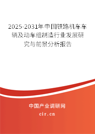 2025-2031年中國鐵路機(jī)車車輛及動車組制造行業(yè)發(fā)展研究與前景分析報告 2025-2031年中國鐵路機(jī)車車輛及動車組制造行業(yè)發(fā)展研究與前景分析報告