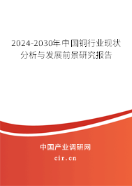 2024-2030年中國(guó)銅行業(yè)現(xiàn)狀分析與發(fā)展前景研究報(bào)告