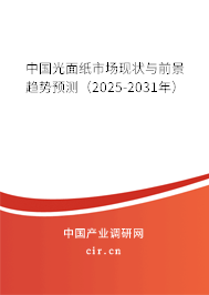中國光面紙市場現(xiàn)狀與前景趨勢預測（2025-2031年）