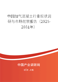 中國(guó)加氣混凝土行業(yè)現(xiàn)狀調(diào)研與市場(chǎng)前景報(bào)告（2025-2031年）