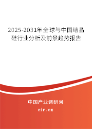 2025-2031年全球與中國結(jié)晶硅行業(yè)分析及前景趨勢報告