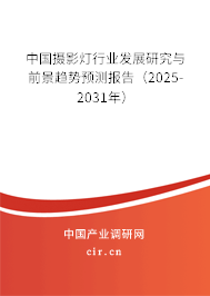 中國攝影燈行業(yè)發(fā)展研究與前景趨勢預(yù)測報告（2025-2031年）