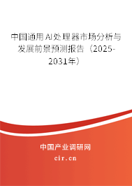 中國通用AI處理器市場分析與發(fā)展前景預(yù)測報告（2025-2031年）