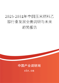 2025-2031年中國(guó)玉米燃料乙醇行業(yè)發(fā)展全面調(diào)研與未來(lái)趨勢(shì)報(bào)告