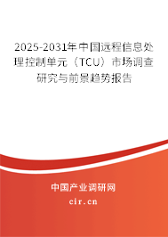 2025-2031年中國遠(yuǎn)程信息處理控制單元（TCU）市場調(diào)查研究與前景趨勢報(bào)告