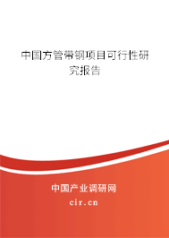 中國方管帶鋼項目可行性研究報告