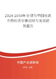 2024-2030年全球與中國電表市場現狀全面調研與發(fā)展趨勢報告
