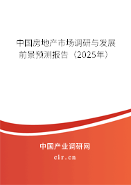 中國房地產(chǎn)市場調(diào)研與發(fā)展前景預測報告（2025年）