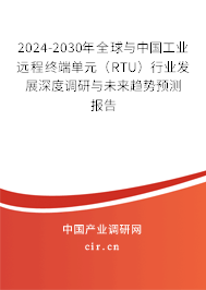 2024-2030年全球與中國工業(yè)遠程終端單元（RTU）行業(yè)發(fā)展深度調(diào)研與未來趨勢預(yù)測報告